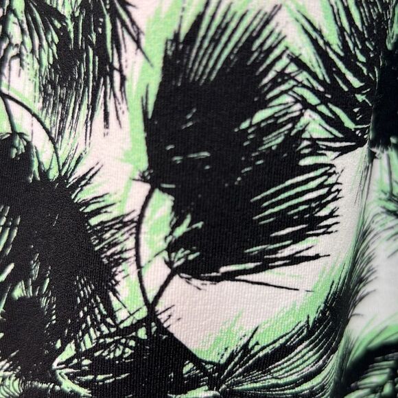 Torn by Ronny Kobo black and green print matching skirt and crop top NWT size XS - Picture 9 of 16